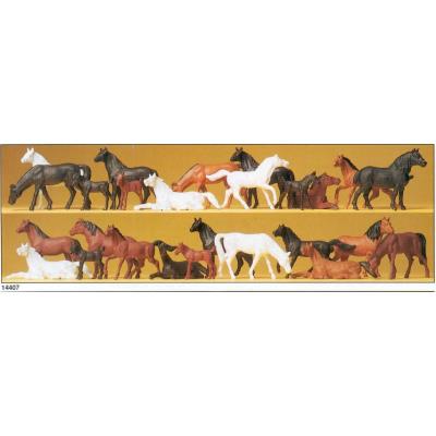 Preiser Pferde. 26 Figuren  14407 Bild 1 / 1
